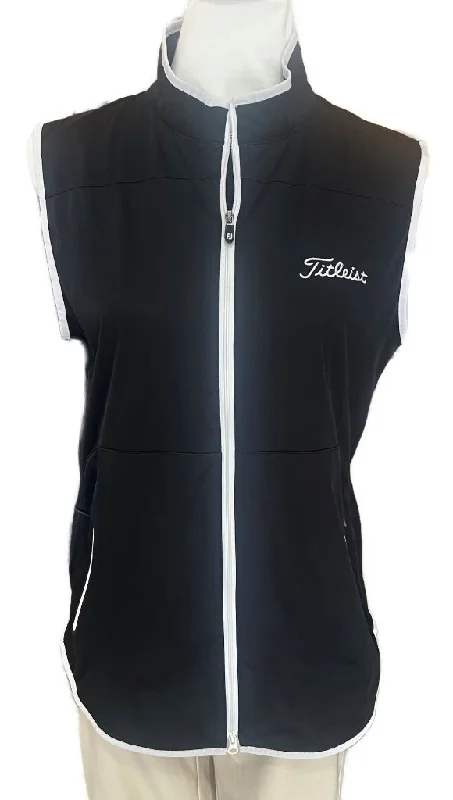 cozy fleece coatFootjoy Women's Black Lightweight Softshell Golf Vest Size M MSP$125