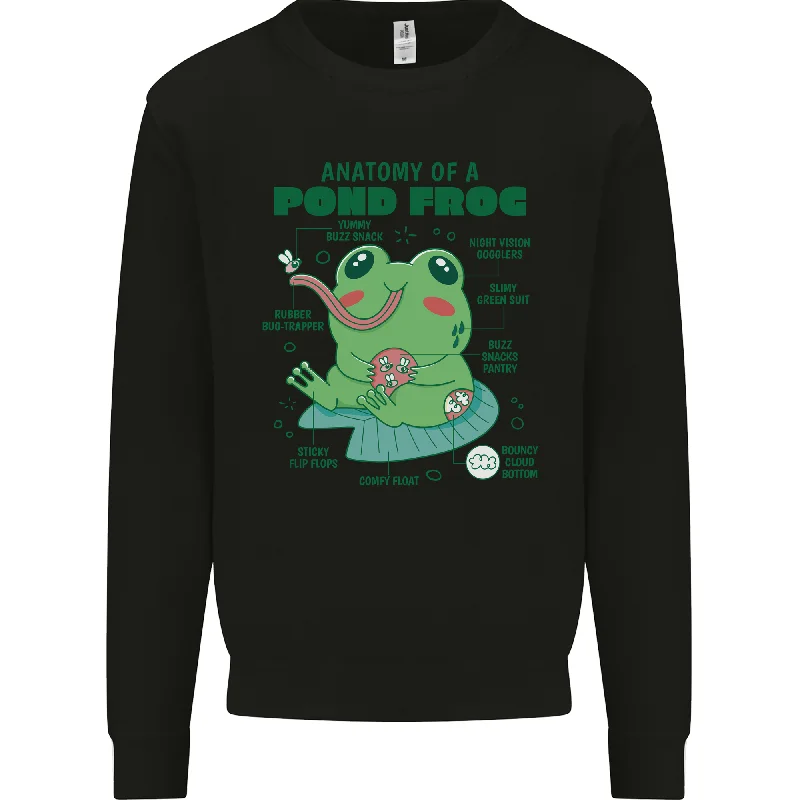 luxe gym hoodieAnatomy of a Frog Funny Mens Sweatshirt Jumper