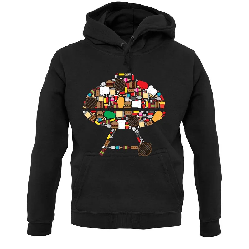 warm pullover hoodieBbq Montage Unisex Hoodie