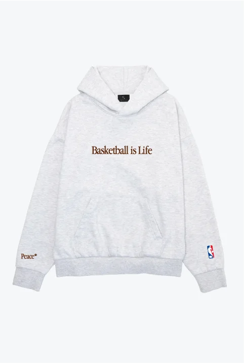 NBA x Shoot For Peace SuperHeavy™️ Hoodie - Ash Grey