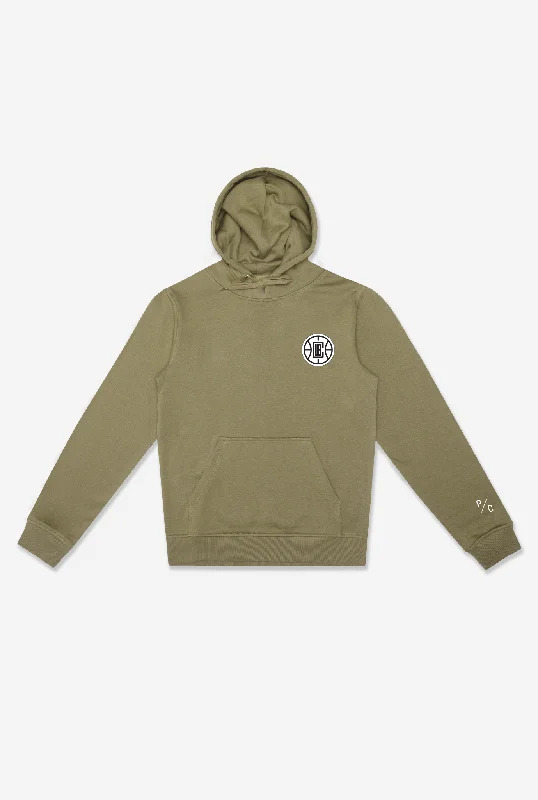 Los Angeles Clippers Logo Hoodie - Olive