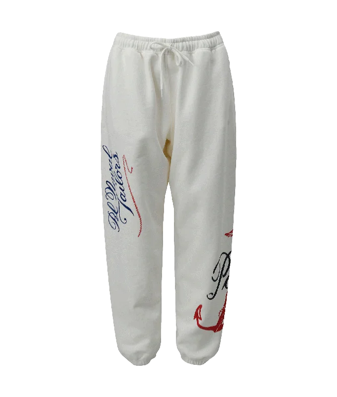 stylish peacoatNautical Logo Fleece Sweatpant - White