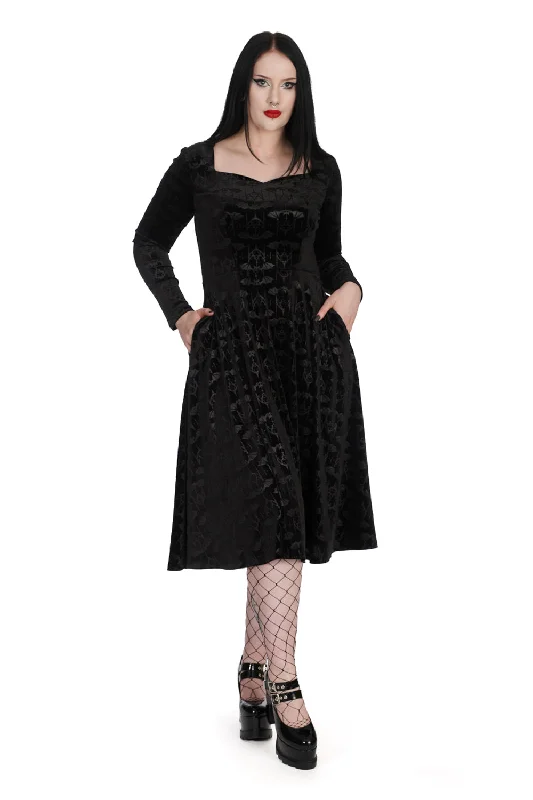 lace dressVelvet Bat Fit & Flare Dress