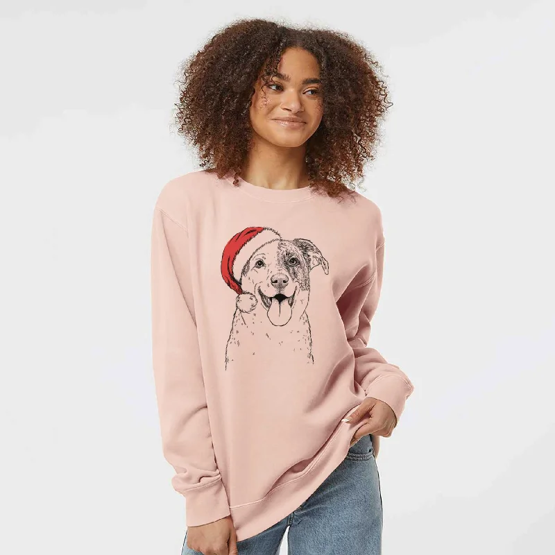 vibrant athletic hoodieSanta Archer the Shepherd Mix - Unisex Pigment Dyed Crew Sweatshirt