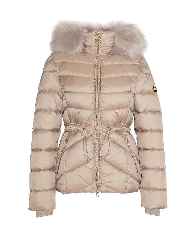 warm jacketIsland Quilted Jacket- Beige