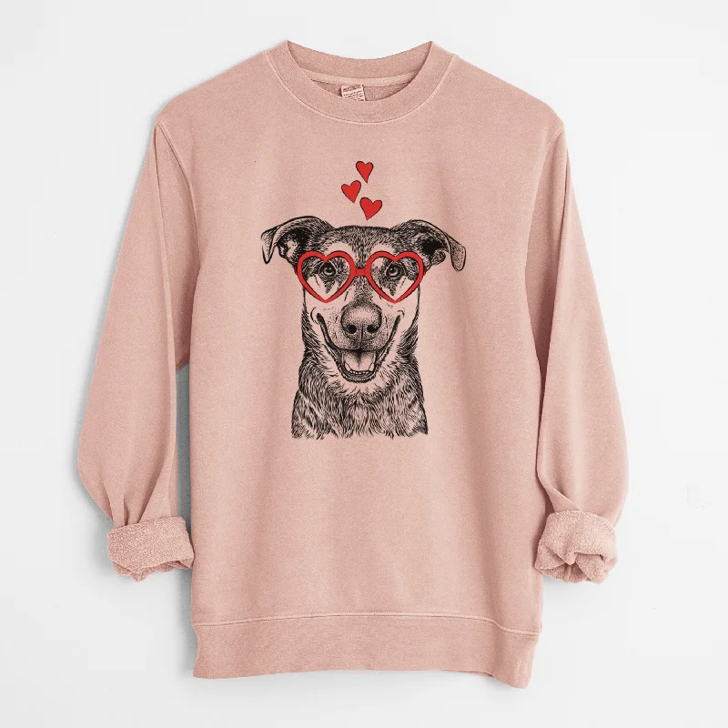 high-performance athletic hoodieValentine Case the Mixed Breed - Unisex Pigment Dyed Crew Sweatshirt