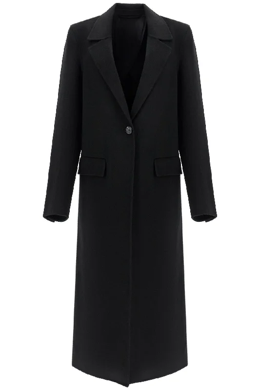 long coatclassic doublé long black wool coat 251 WRO4725 FB0006 BLACK