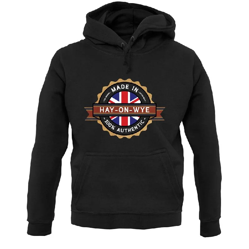 sports hoodieMade In Hay-On-Wye 100% Authentic Unisex Hoodie