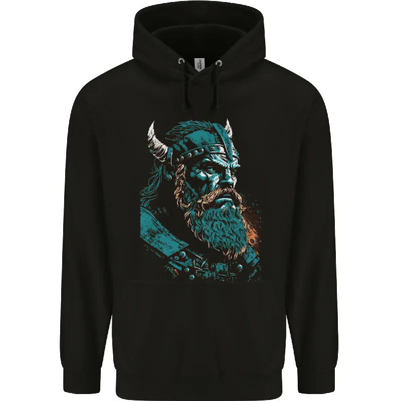 cozy hooded jacketA Green Viking Elder Valhalla Odin Norse Gods Mens 80% Cotton Hoodie