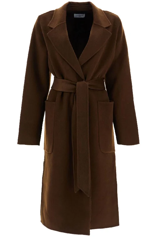 oversized trench coatlong milan coat DS93F24 ESPRESSO