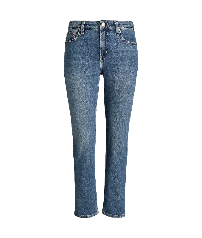 winter coatHigh-rise Straight Ankle Jean - Blue