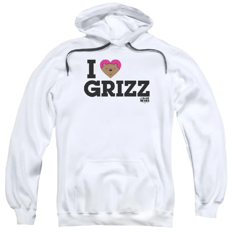 slim fit hoodieWe Bare Bears Heart Grizz Pullover Hoodie