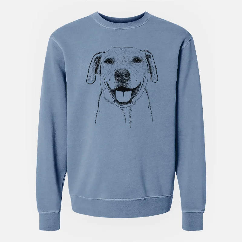 performance workout sweatshirtBare Ernie the Mixed Breed - Unisex Pigment Dyed Crew Sweatshirt