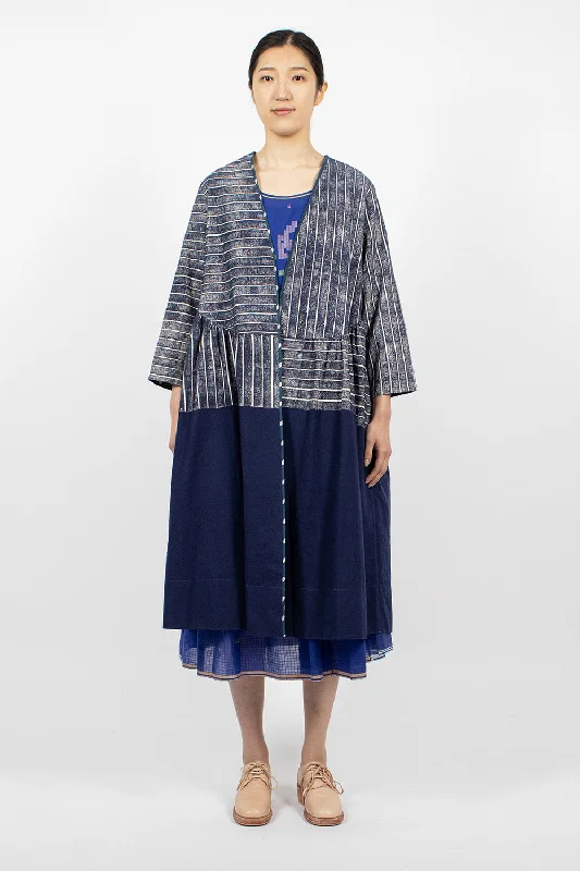 chic outerwearLake Coat Dress Scrapped Blue