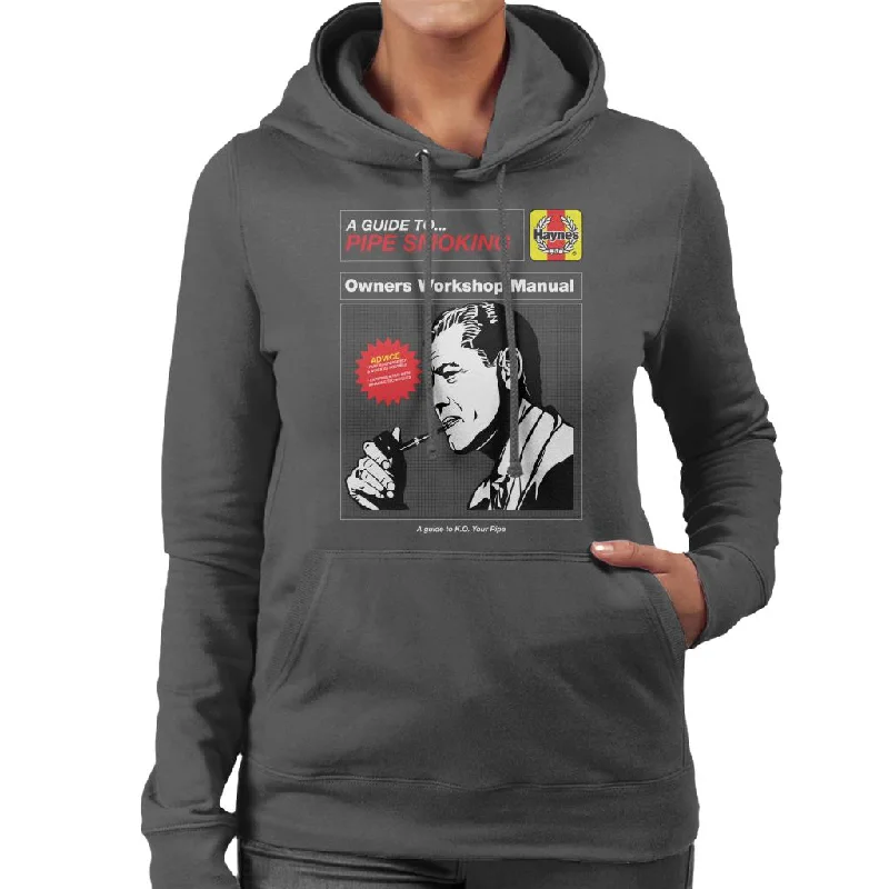 slim fit hoodieHaynes Pipe Smoking Workshop Manual Women's Hooded Sweatshirt