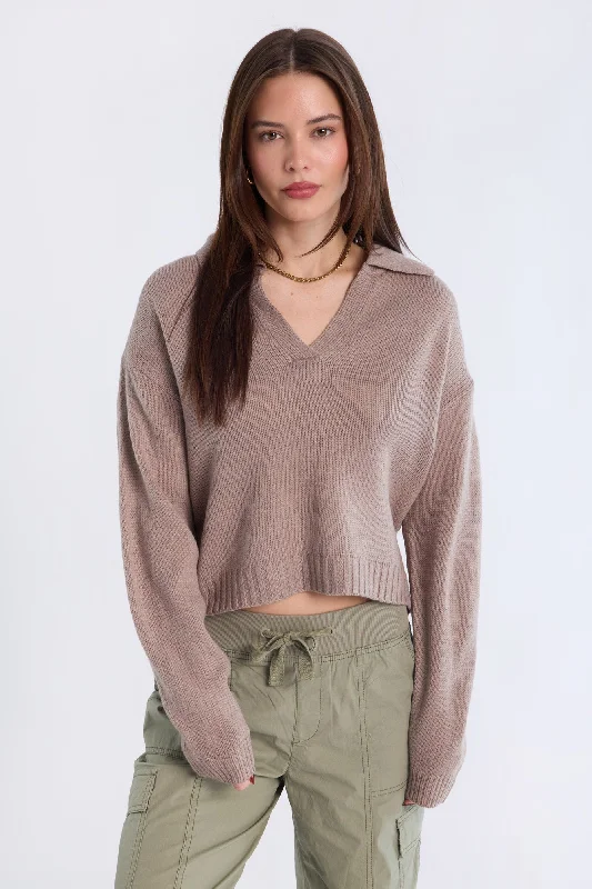 Relaxed Polo Sweater