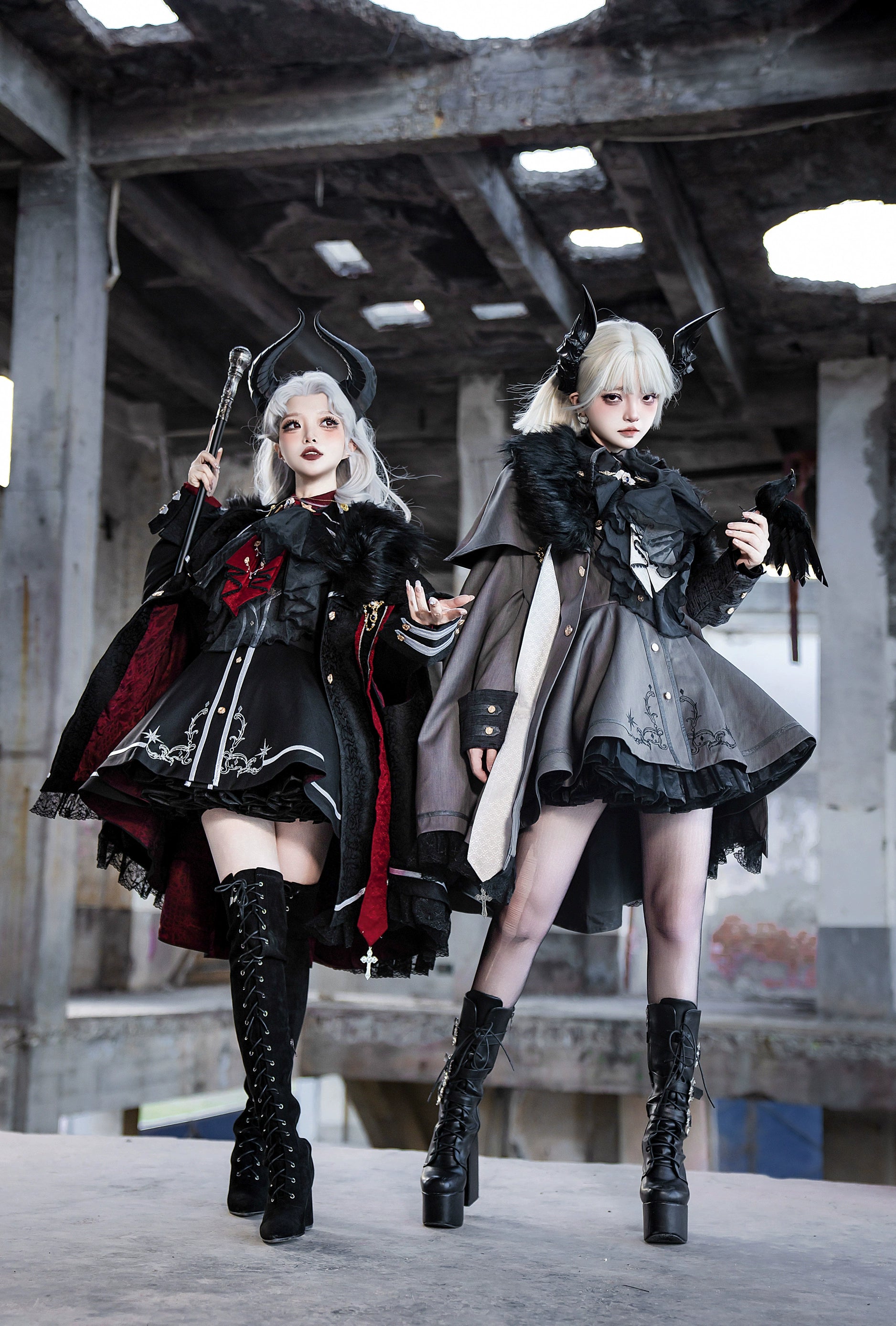 stylish lightweight coatYour Highness~Warrior's Oath~Military Lolita Trench Coat Gothic Lolita Cape Suit