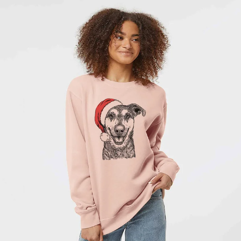 sporty casual hoodieSanta Case the Mixed Breed - Unisex Pigment Dyed Crew Sweatshirt