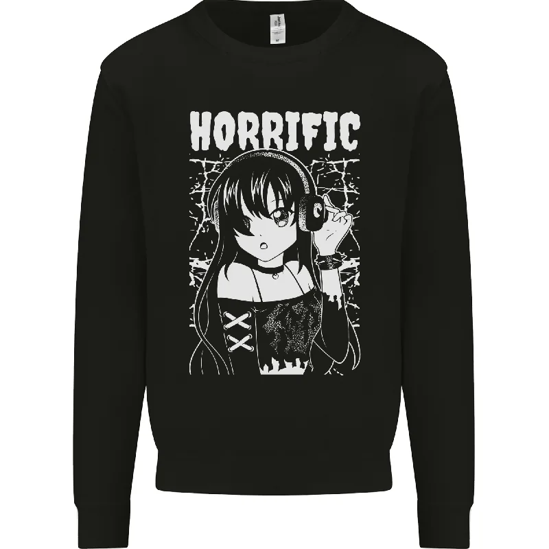 comfy workout wear hoodieAnime Horrific Mens Sweatshirt Jumper