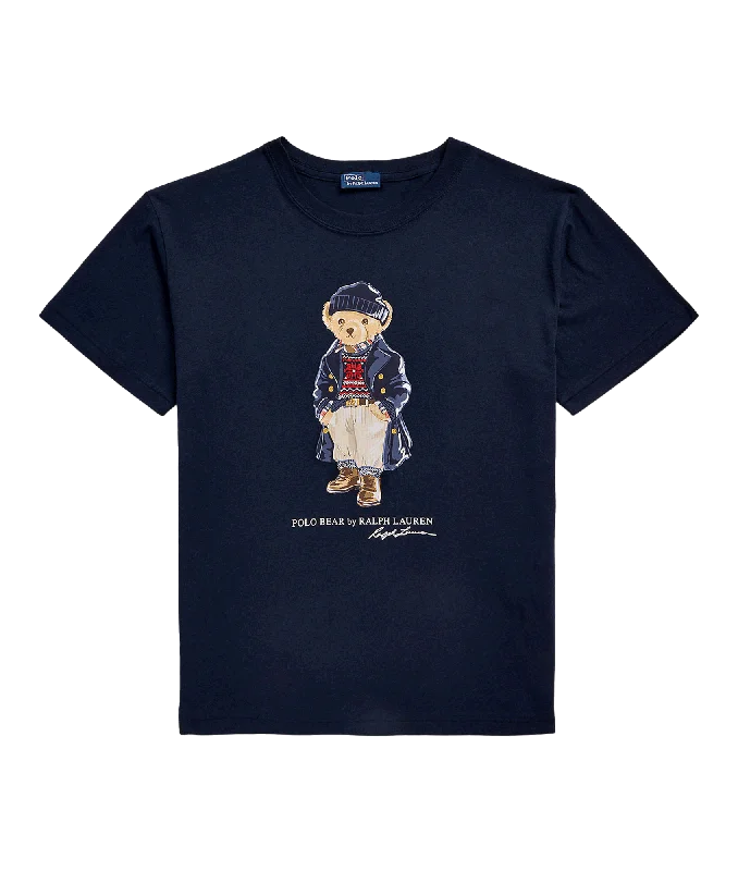 outdoor coatPolo Bear Logo Cotton Jersey Tee - Navy