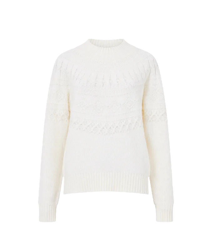 long-sleeve coatKessey High Neck Jumper - Cream