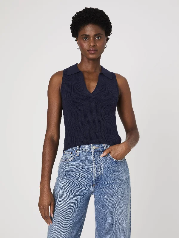 Mozza V Neck Sleeveless Sweater