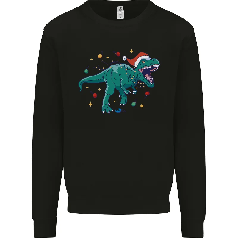 trendy fitness sweatshirtAngry Christmas T-Rex Xmas Dinosaur Mens Sweatshirt Jumper