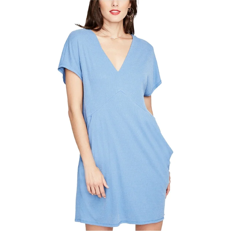 lace-up dressRachel Roy Womens Draped Pockets Shift Dress