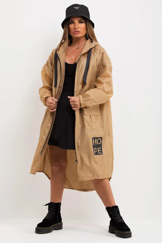 modern outerwearFestival Jacket Rain Mac Beige