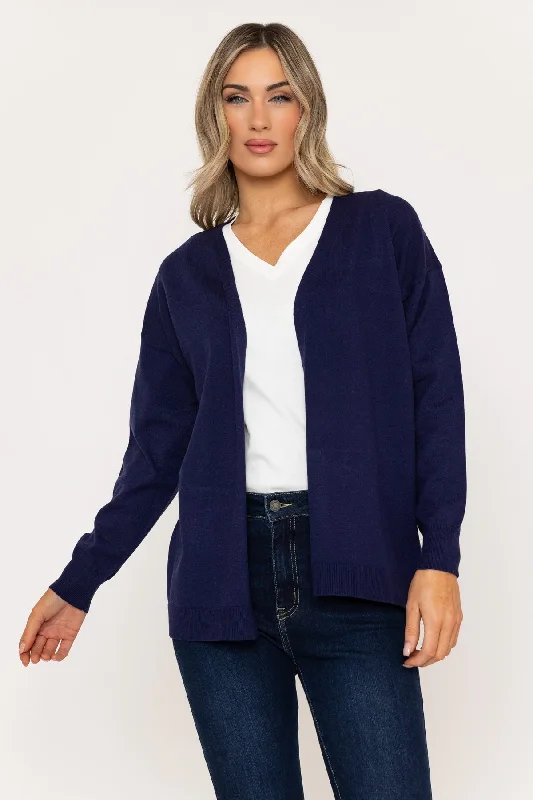 Long Line Cardigan Navy