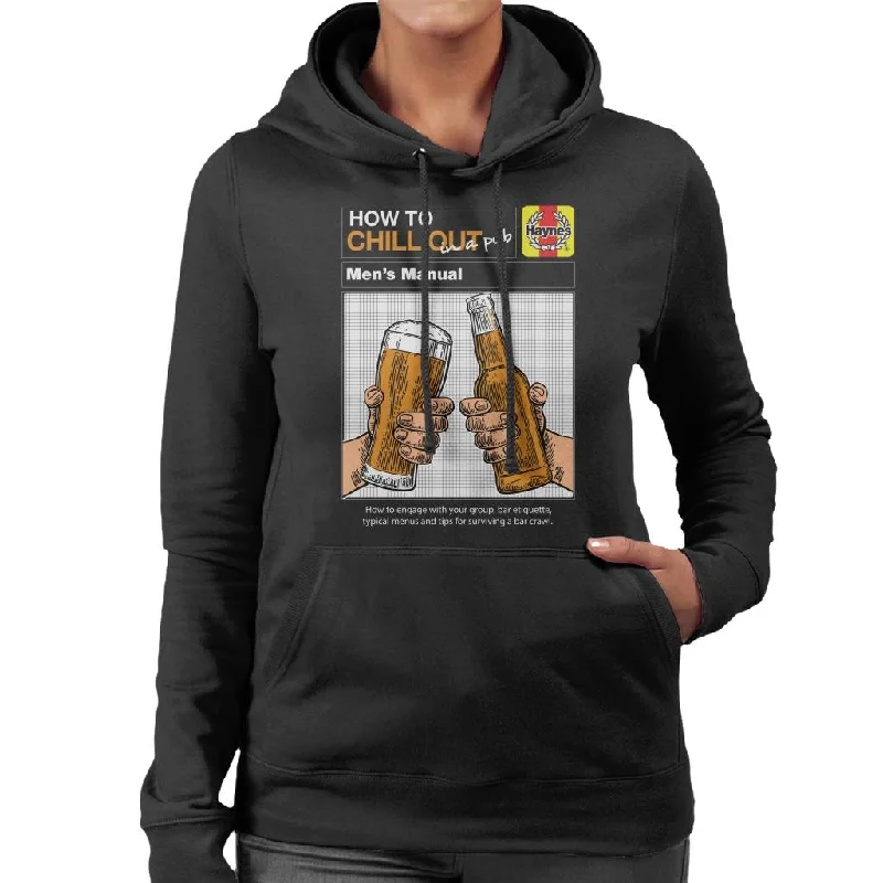 fitted hoodieHaynes How To Chill Out In A Pub Women's Hooded Sweatshirt