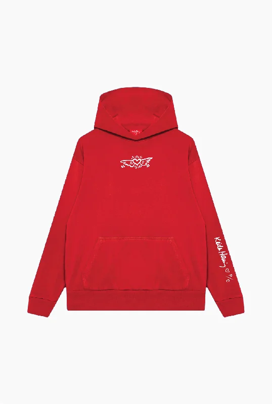 P/C x Keith Haring Heavyweight Hoodie - Red