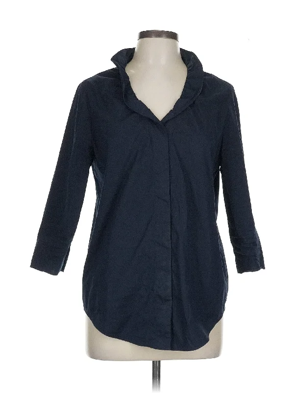 comfortable coat3/4 Sleeve Button Down Shirt