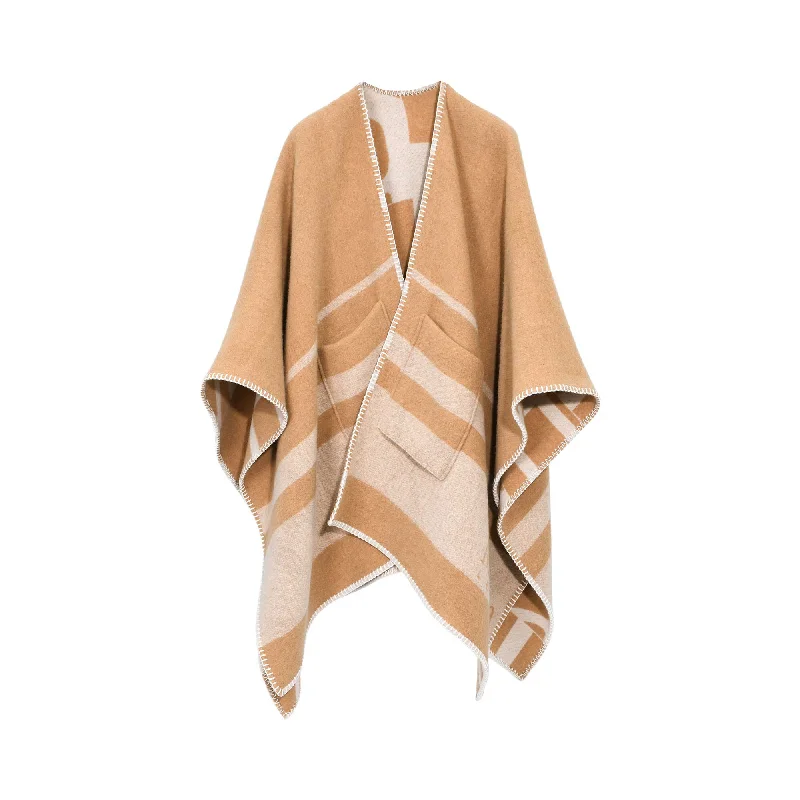 Max Mara Women's Printed Wool Poncho