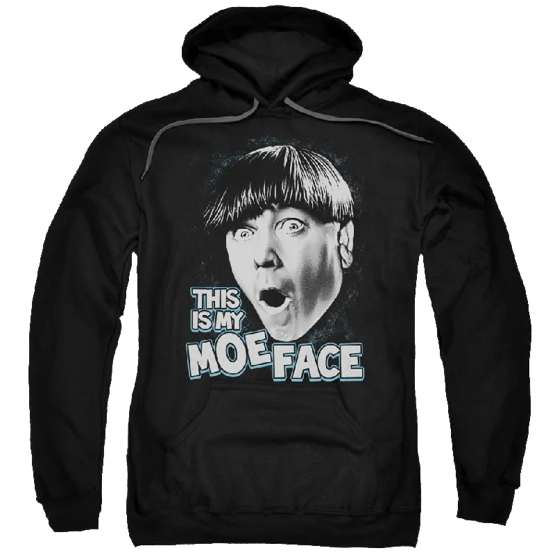 oversized hoodieThe Three Stooges Moe Face Pullover Hoodie