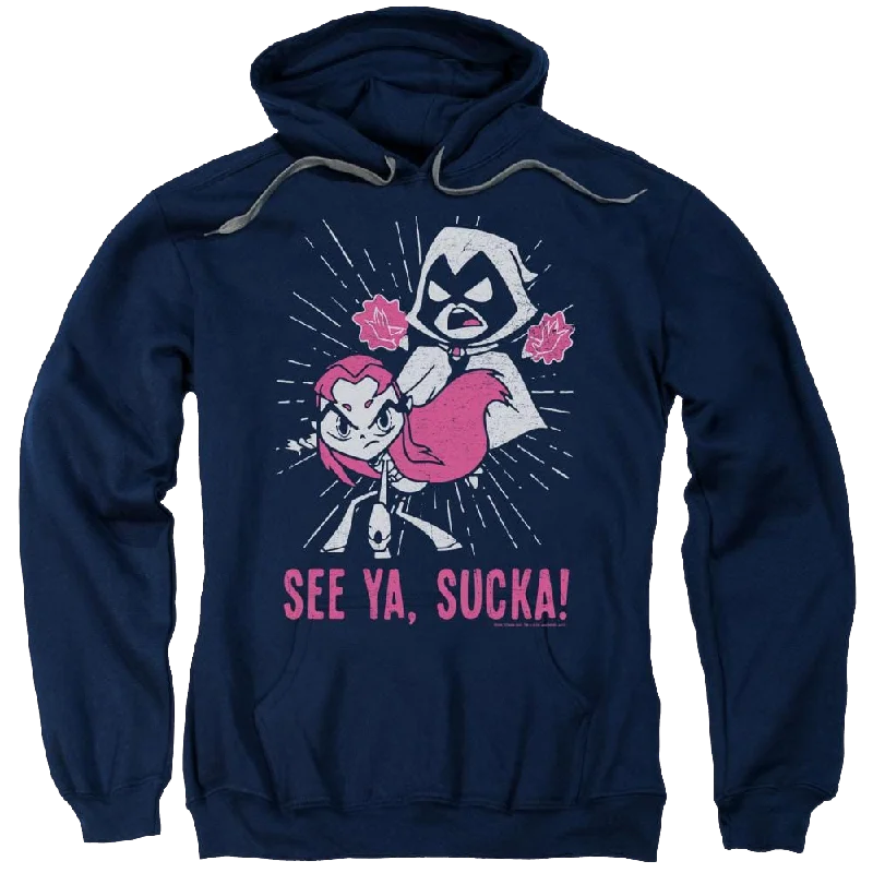 casual hoodie for workoutTeen Titans Go Suckas Pullover Hoodie