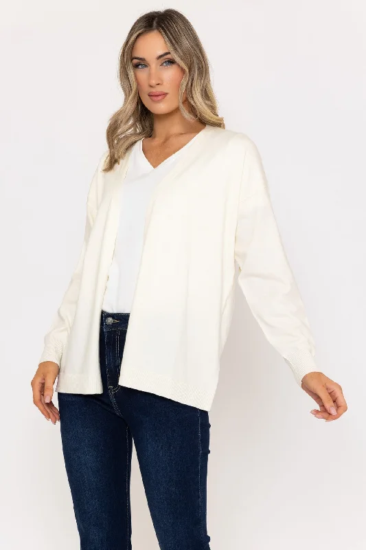 Long Line Cardigan Ivory