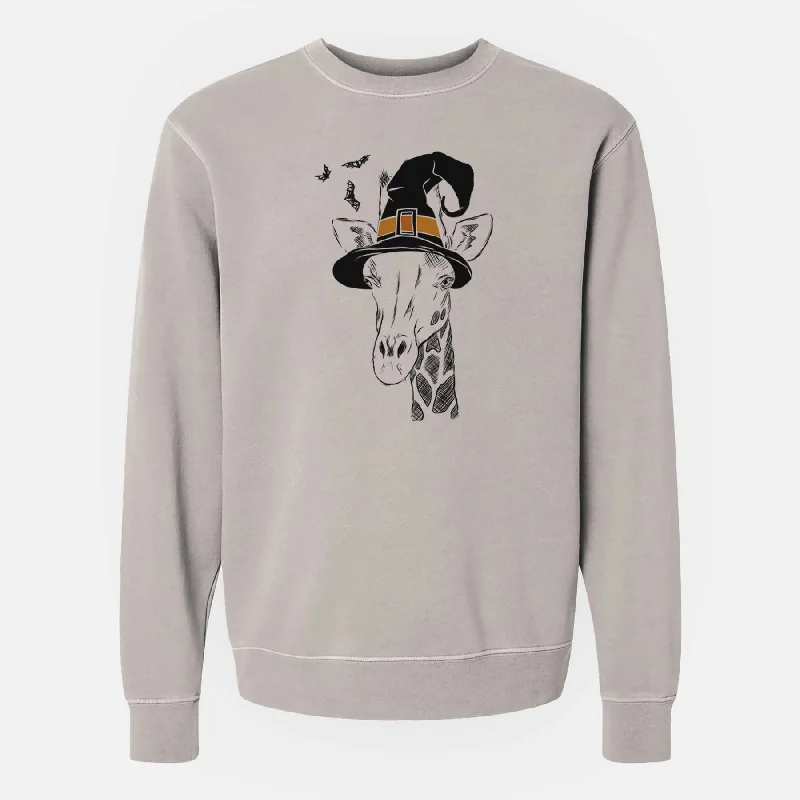 Exclusive Deal Witch Geoffrey the Giraffe - Unisex Pigment Dyed Crew Sweatshirt