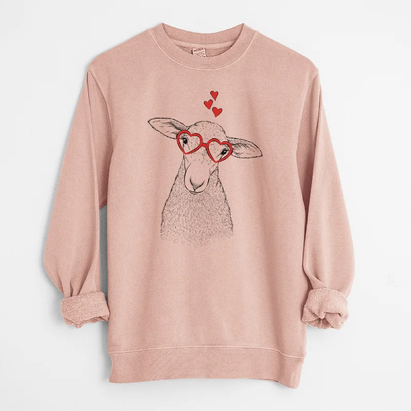 gym ready hoodieValentine Ivy the Lamb - Unisex Pigment Dyed Crew Sweatshirt