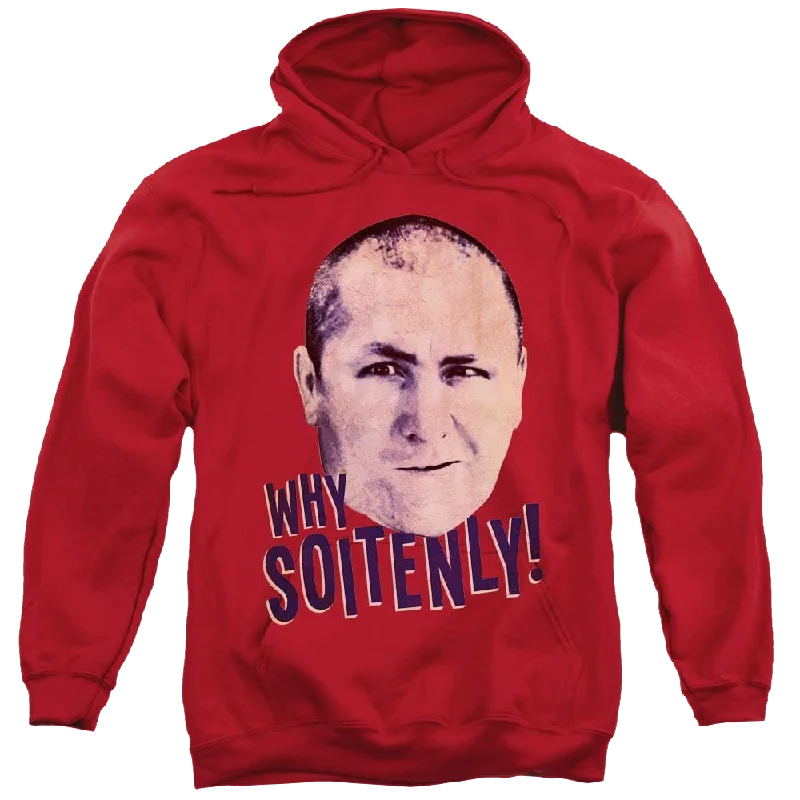 cozy hoodie for cold weatherThe Three Stooges Why Soitenly Pullover Hoodie