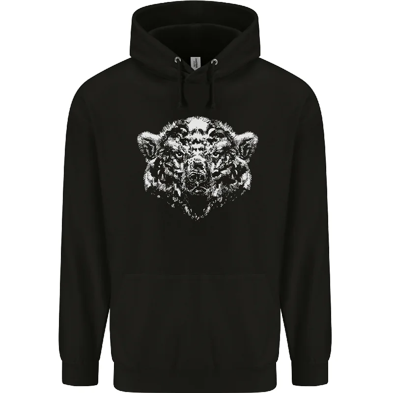 street style hoodieA Grizzly Polar Bear Mens 80% Cotton Hoodie